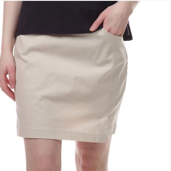 Von Maur Pull On Twill Skort Tribal collection Khaki 10 NWT in‎ packaging - Picture 3 of 8
